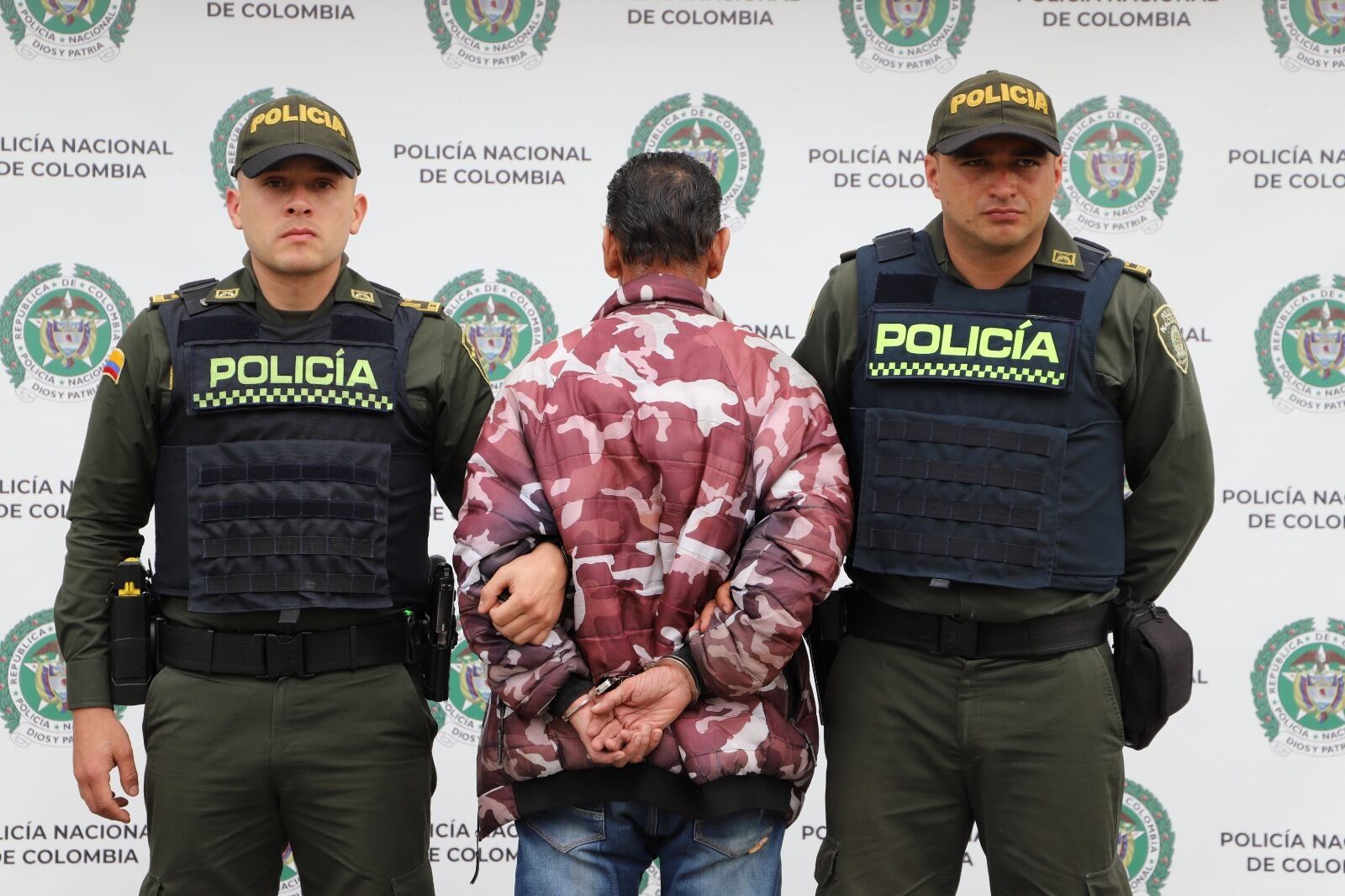 'Luis' es capturado por Violencia intrafamiliar. Foto: Policía Metropolitana de Manizales.