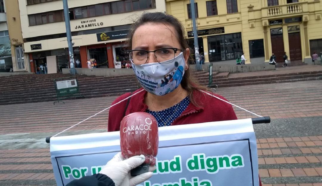 Olga Elena Valencia Valencia, presidenta del SINDESS.