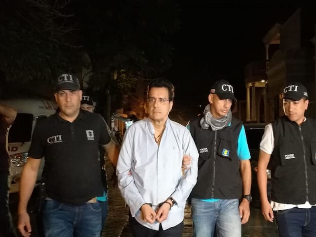 Ramsés Vargas trasladado a la URI de la Fiscalía en Barranquilla cuando fue capturado en Cartagena