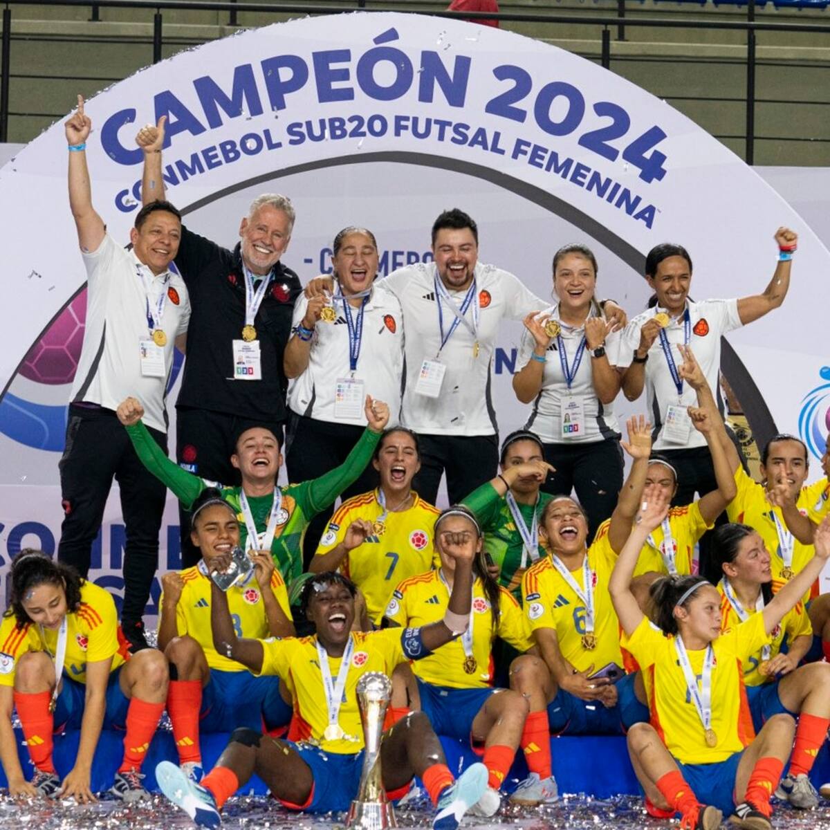 La Selección Colombia Femenina Sub-20 hizo historia al coronarse campeona del Sudamericano