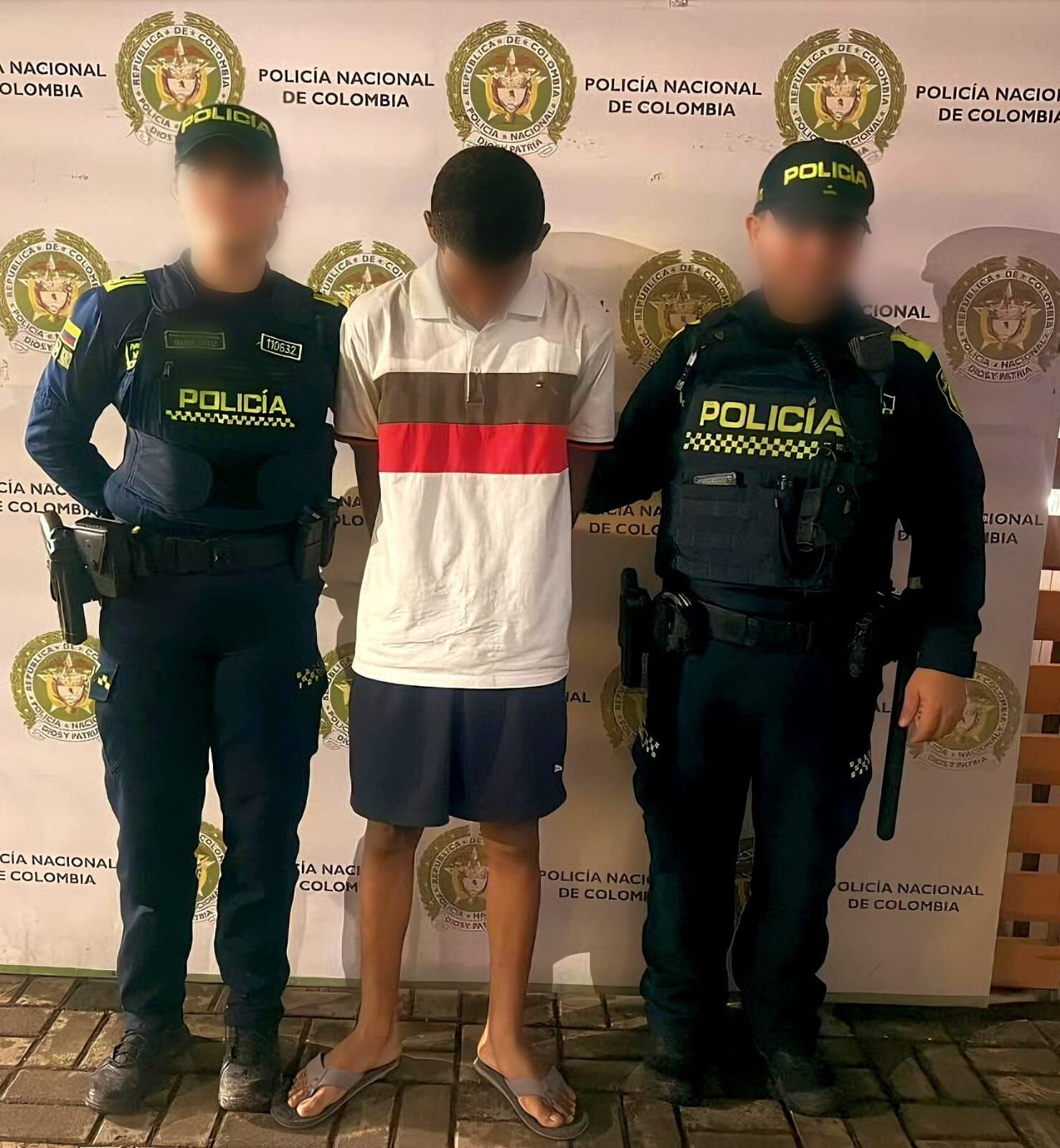 Capturado. // Policía Metropolitana de Cartagena