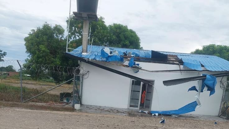 Autoridades atribuyen al ELN atentado contra el aeropuerto en Tibú, Norte de Santander