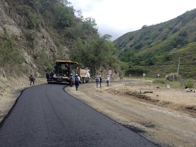 Obras de recuperación El Tarrita / Foto: Invías