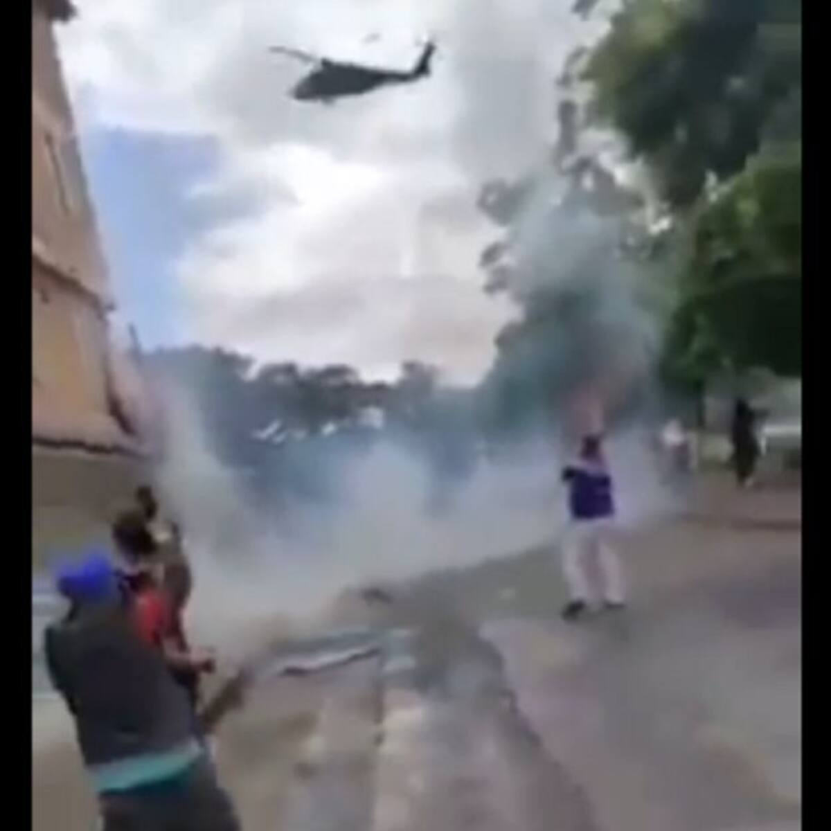 Enfrentamientos con ESMAD en Buga ha dejado heridos y afectados por gases