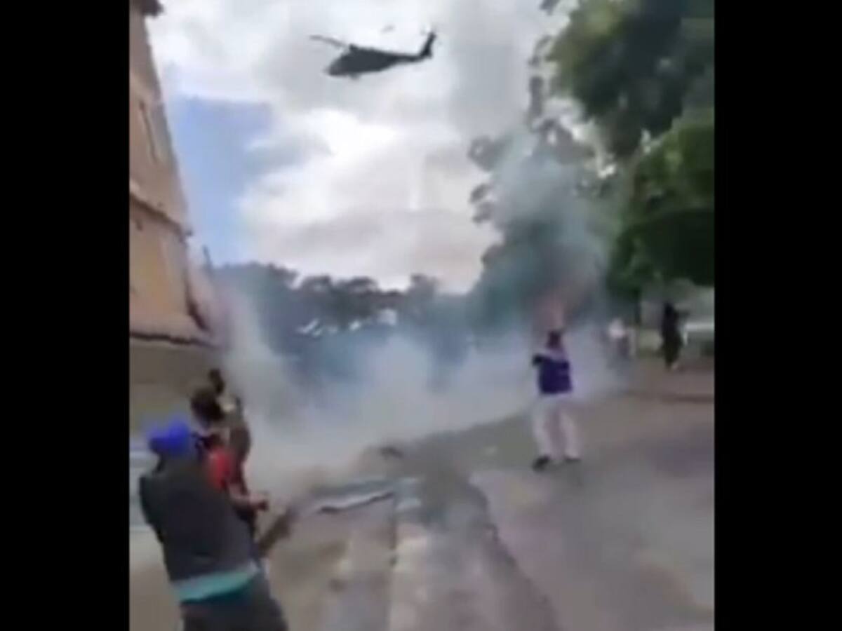Enfrentamientos con ESMAD en Buga ha dejado heridos y afectados por gases