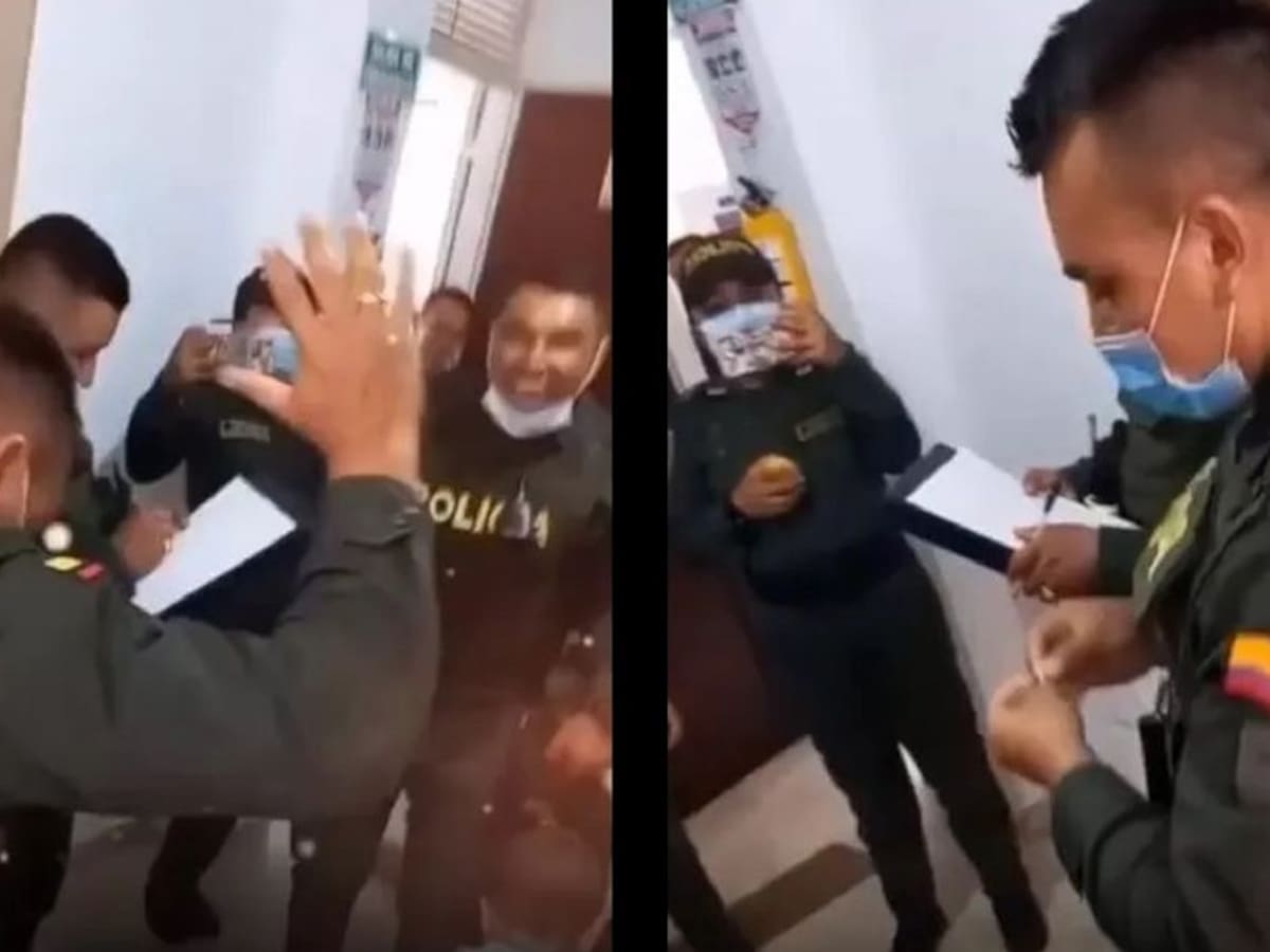 Policía celebró con particular video que no le tocó trabajar en Navidad