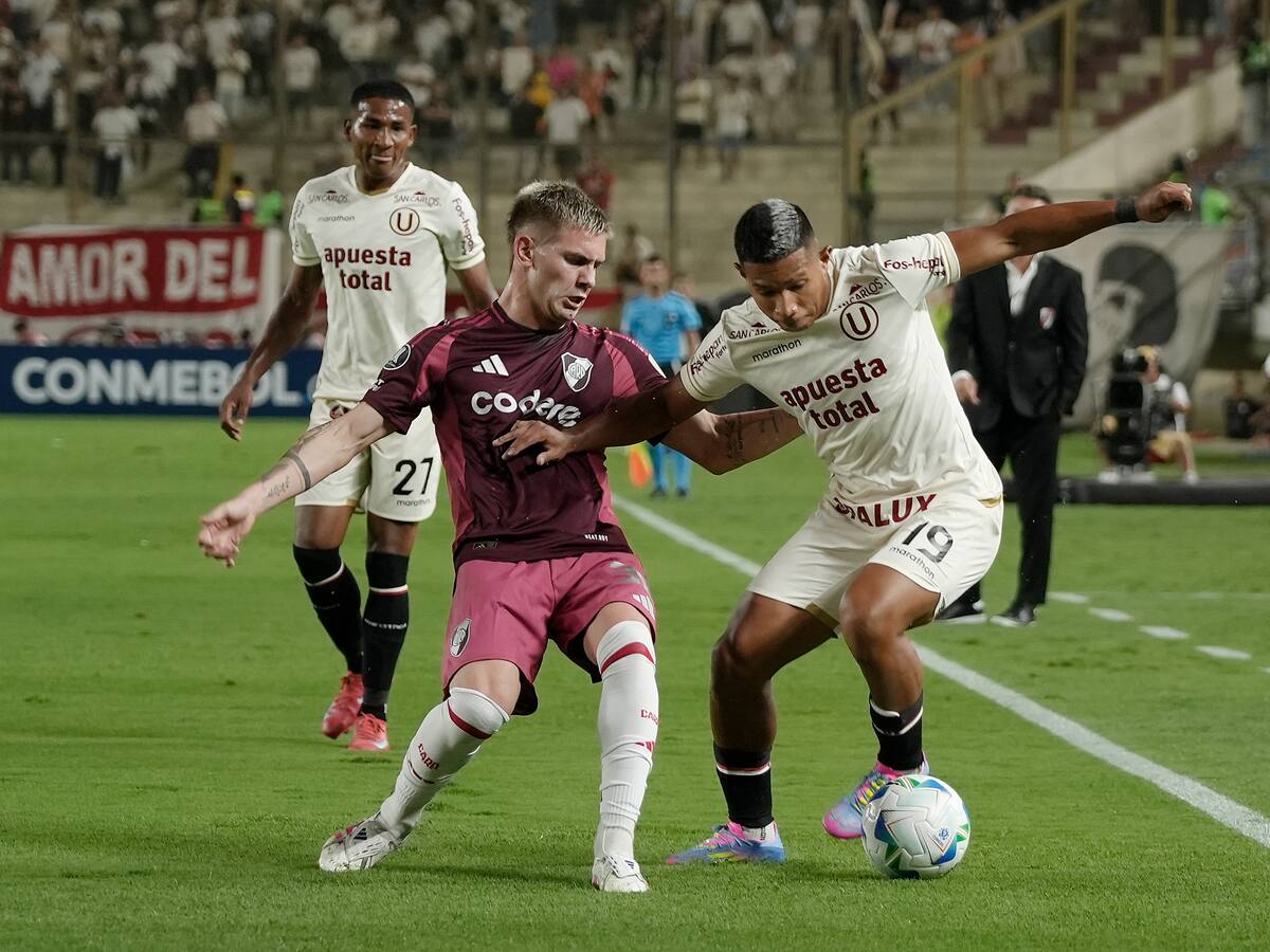 Castaño fue titular y Borja sumó minutos en victoria de River sobre Universitario en Libertadores