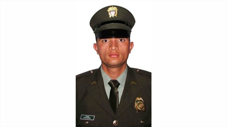 El patrullero Víctor Manuel Bertel González estaba desaparecido desde el pasado 7 de julio. Foto: Policía