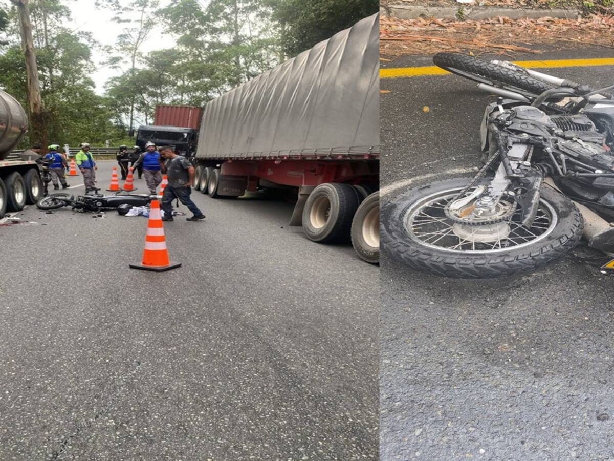 Dos motociclistas muertos en accidentes de tránsito esta semana en la vía La Línea en Quindío