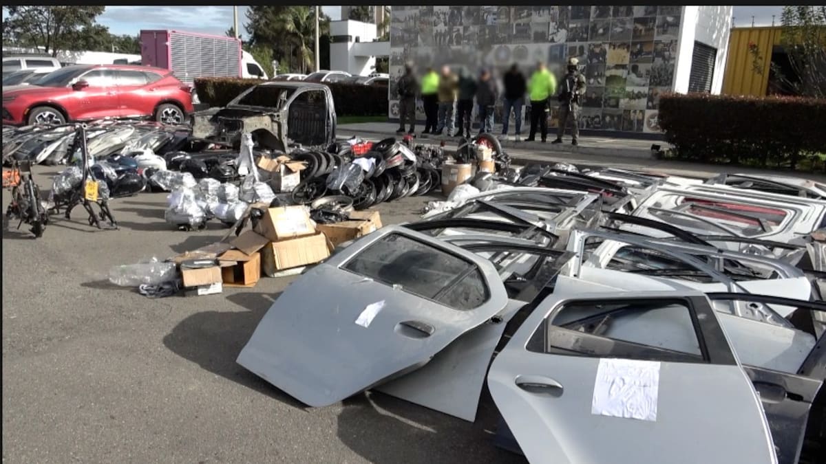 Desarticulan red dedicada al hurto y comercialización ilegal de autopartes en Bogotá