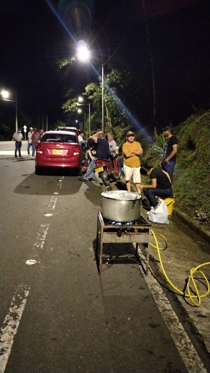 Habitantes de San Luis de Gaceno protestan por peaje / Cortesía.