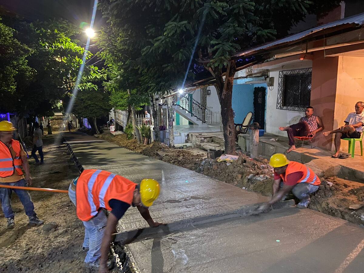 Gobernación de Bolívar inició pavimentación de vías en San Juan Nepomuceno