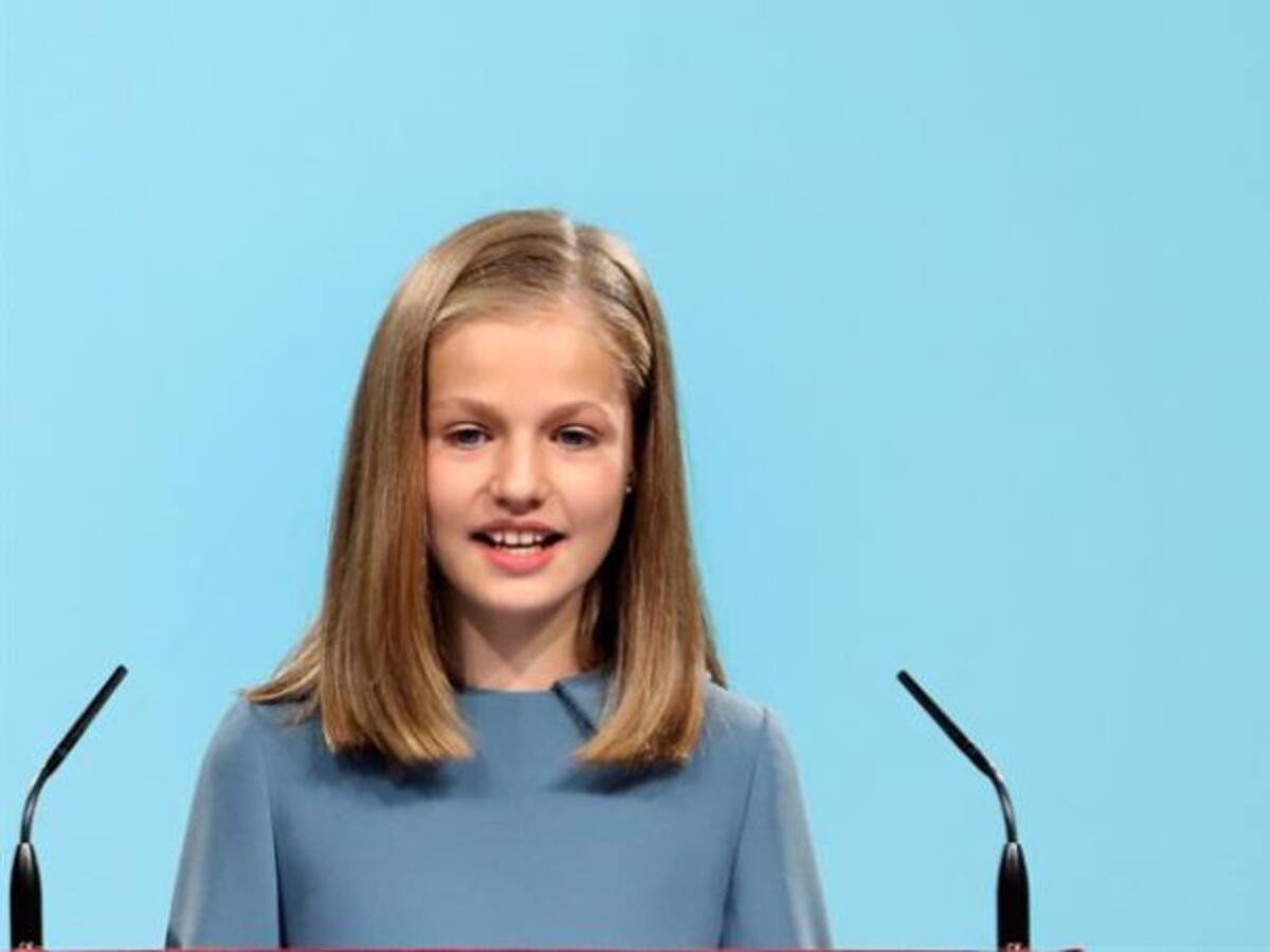 Las primeras palabras de princesa Leonor en un acto protocolario