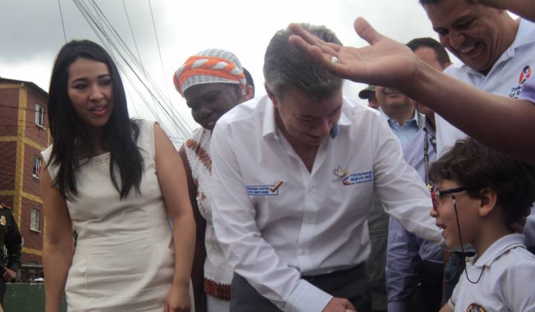 En el colegio Rufijo José Cuervo sede sur en Armenia se cumplió la jornada.