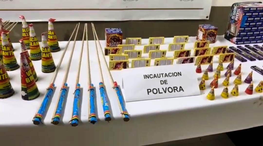 12 kilos de pólvora incautada y 10 personas capturadas en la noche de velitas en Bolívar
