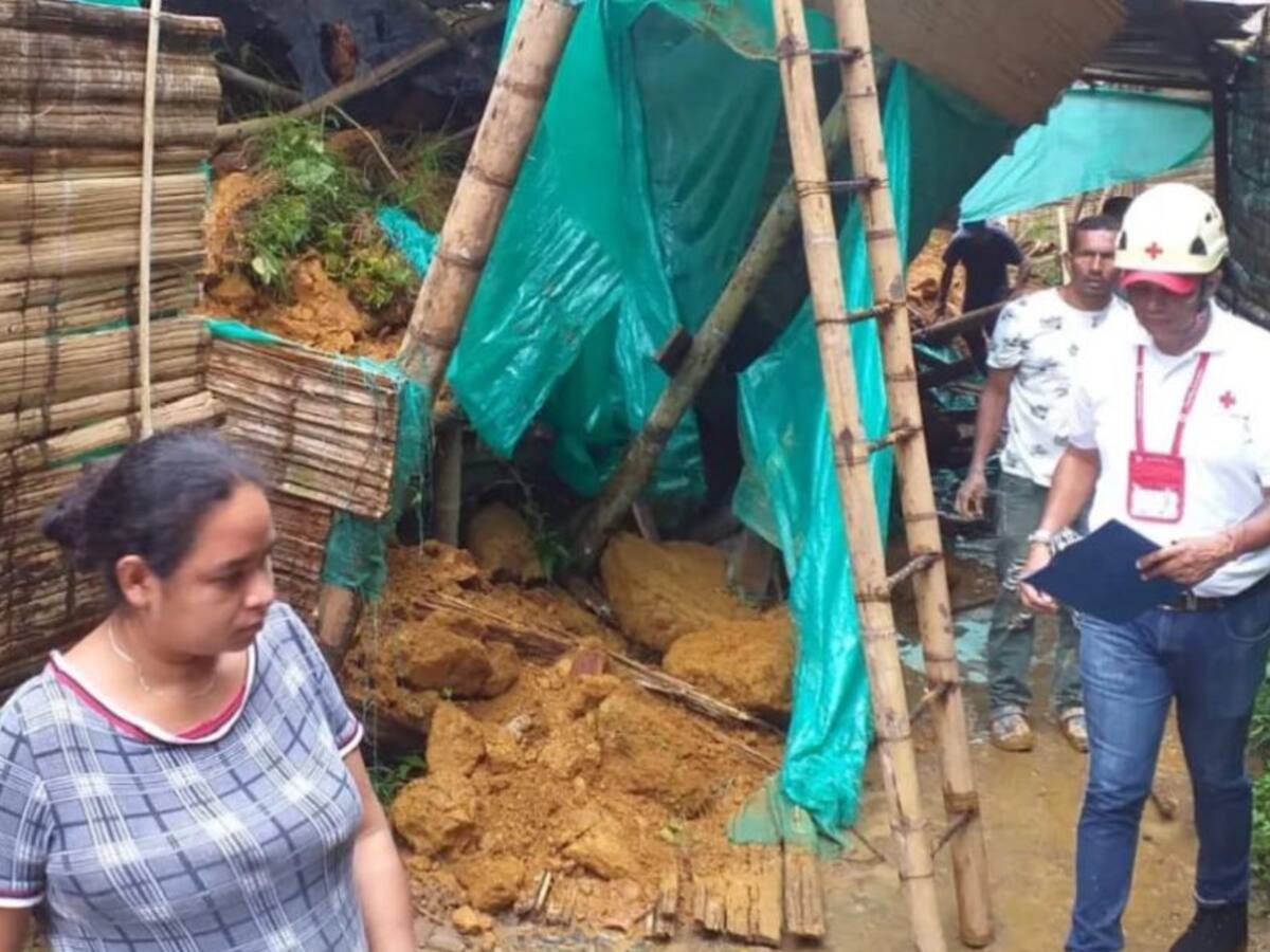 En Quimbaya, Quindío cuatro viviendas afectadas por derrumbe