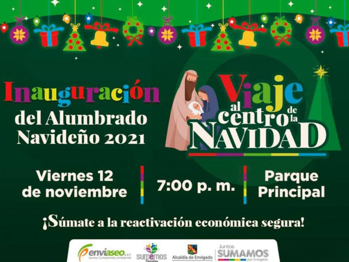 Envigado inaugurará el alumbrado navideño con un gran show