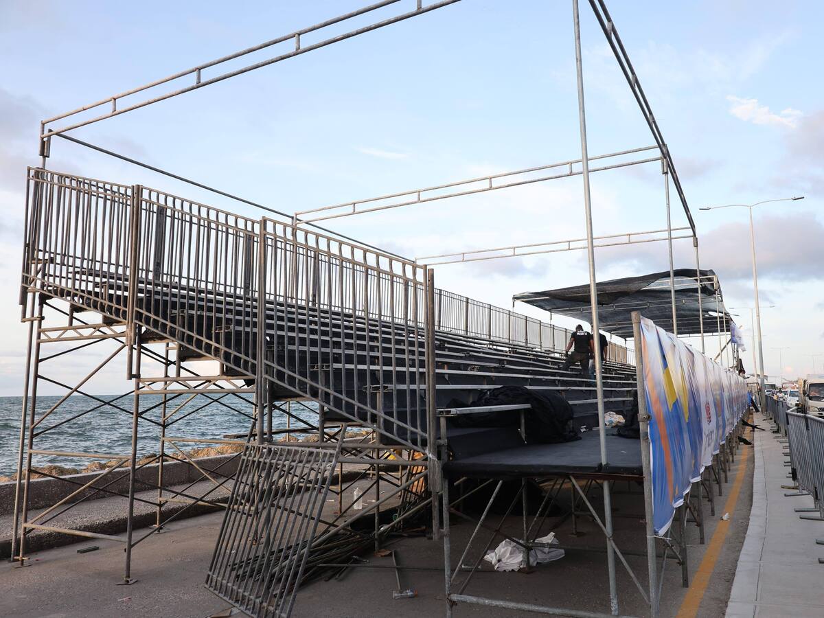 Desde este jueves habrá contraflujo en la Avenida Santander por montaje de palcos del Bando