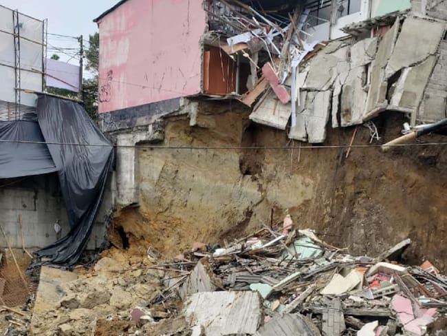 Colapso de vivienda en Manizales