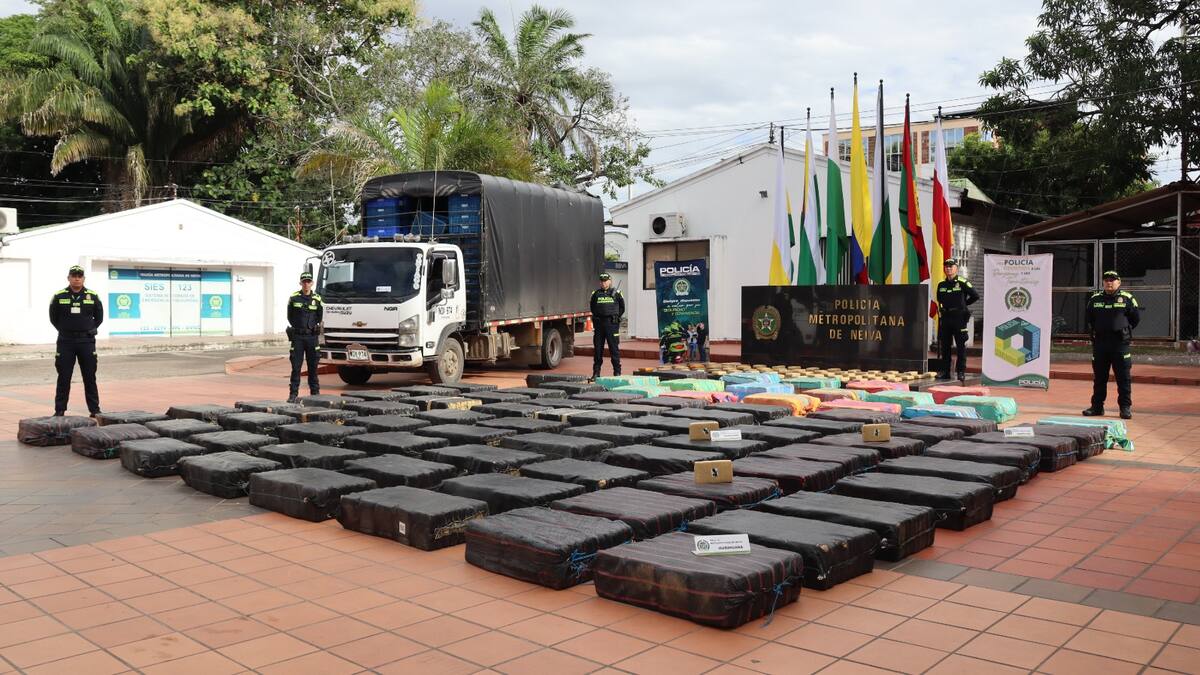 En Neiva decomisan más de 4 toneladas de marihuana a bandas del narcotráfico