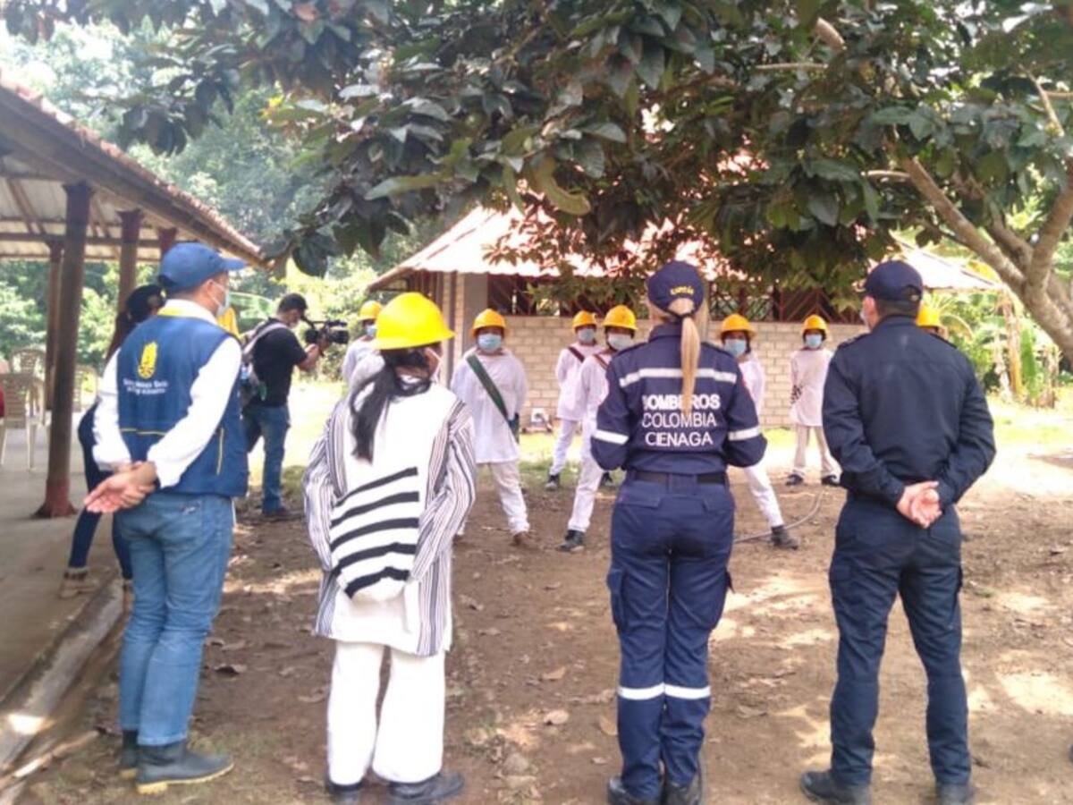 En Ciénaga construyen primera estación de bomberos indígenas del Caribe