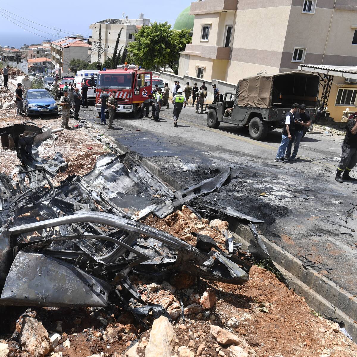 Ataques israelíes al sur de Beirut dejan ocho muertos, dos de ellos niños