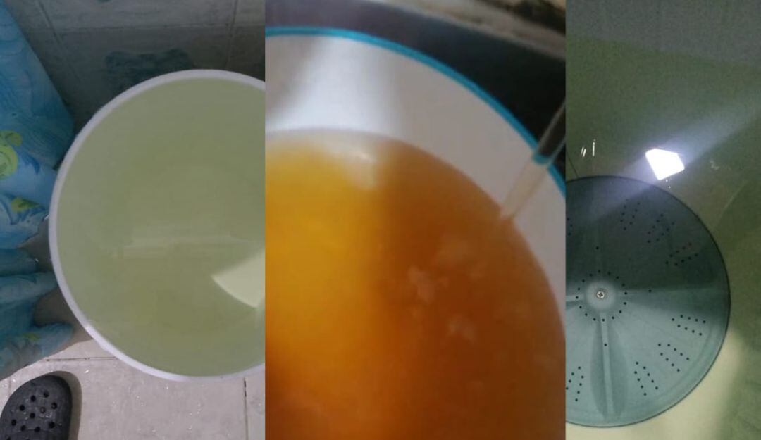 Aspecto del agua que han recibido los usuarios en la última semana