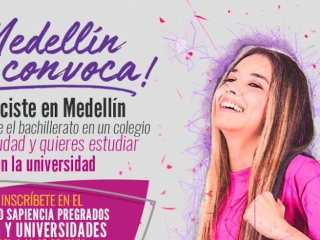 Hay 5.400 becas para estudios superiores en Medellín