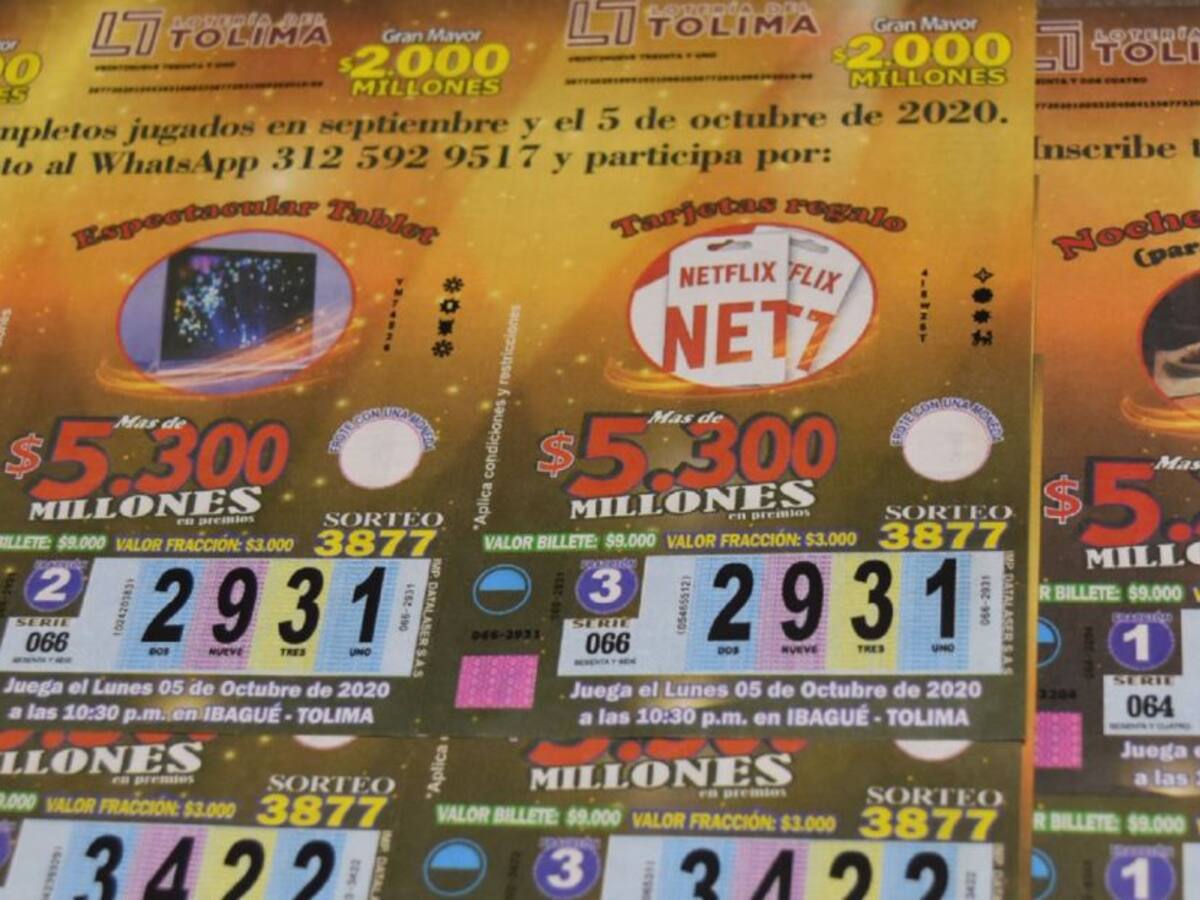 Quindianos son los ganadoresdel 'gordo' de la lotería del Tolima