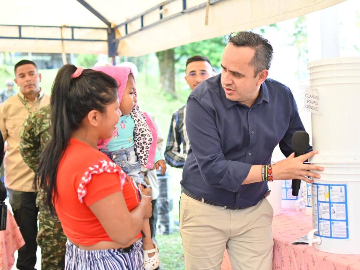 Entregan primer sistema de abastecimiento de agua potable en resguardo indígena en Quindío