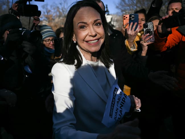 Líder opositora, María Corina Machado. Foto: Brendan SMIALOWSKI / AFP