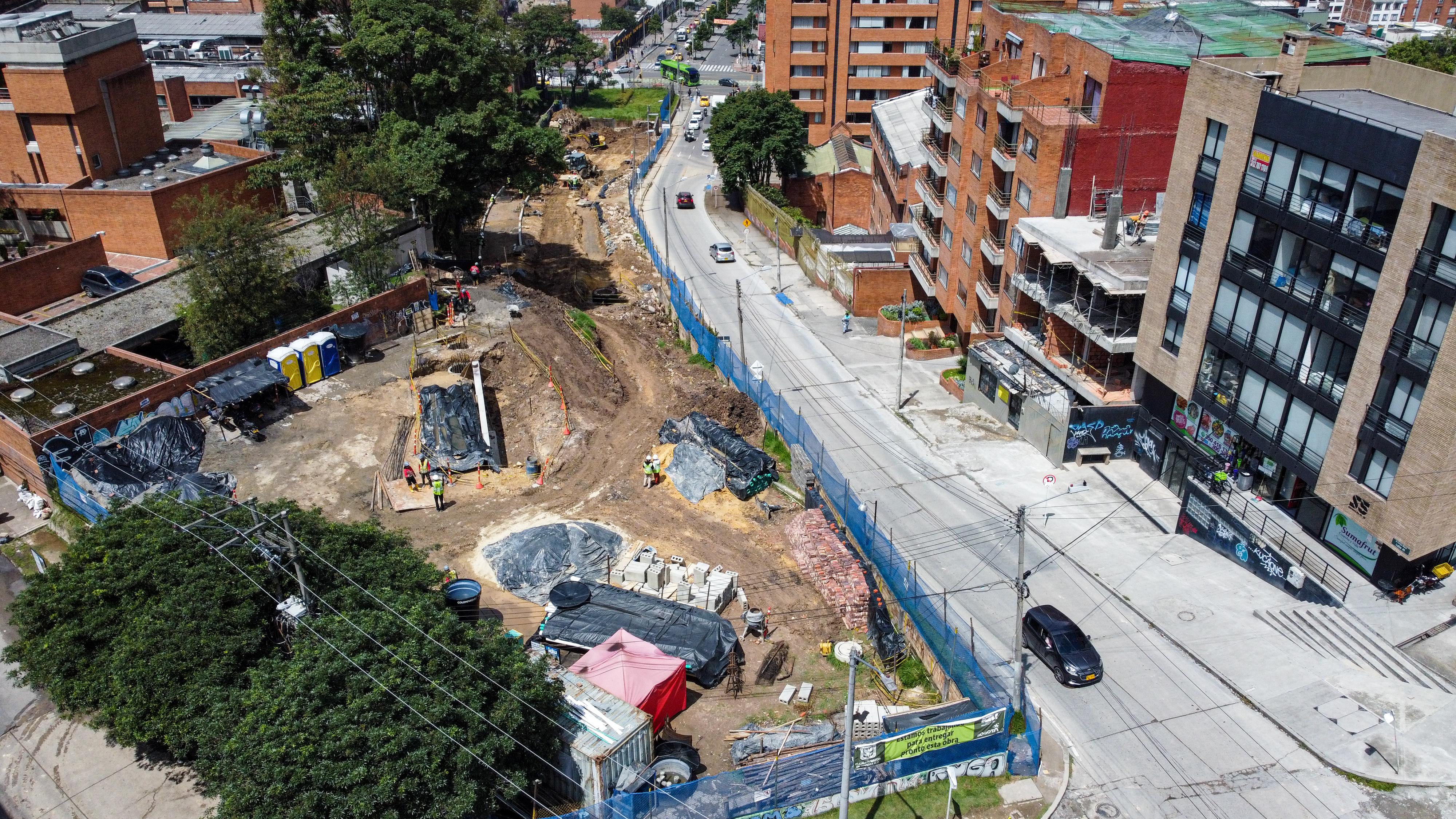 Calle 45 entre carreras Quinta y Séptima. Foto: IDU.