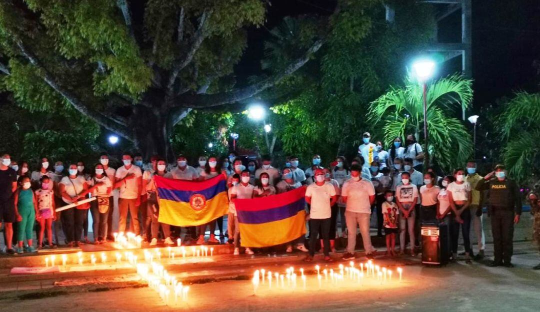 Los asistentes a la jornada rechazaron los recientes hechos de vandalismo en el país