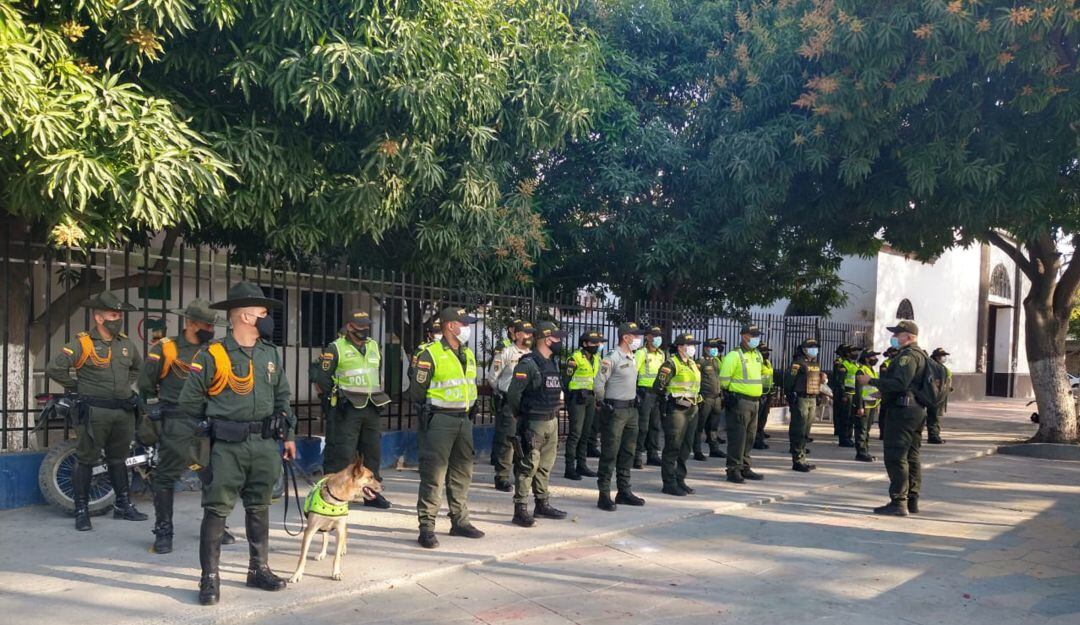 Comandos situacionales de la Policía.