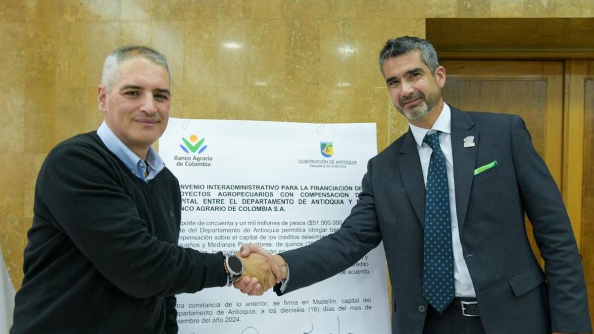 Anuncian créditos agrícolas a pequeños y medianos productores en Antioquia
