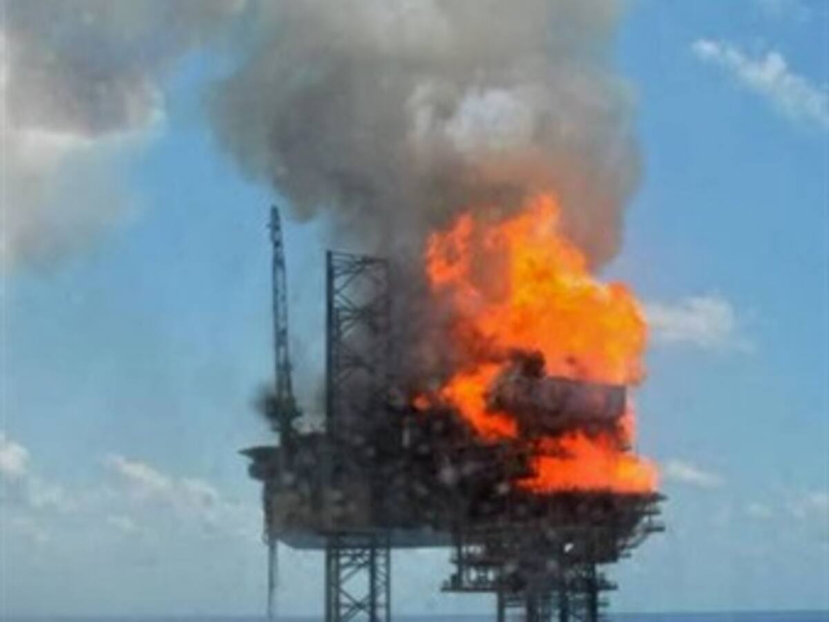 Se incendia plataforma petrolera de chilena Sipetrol en Argentina