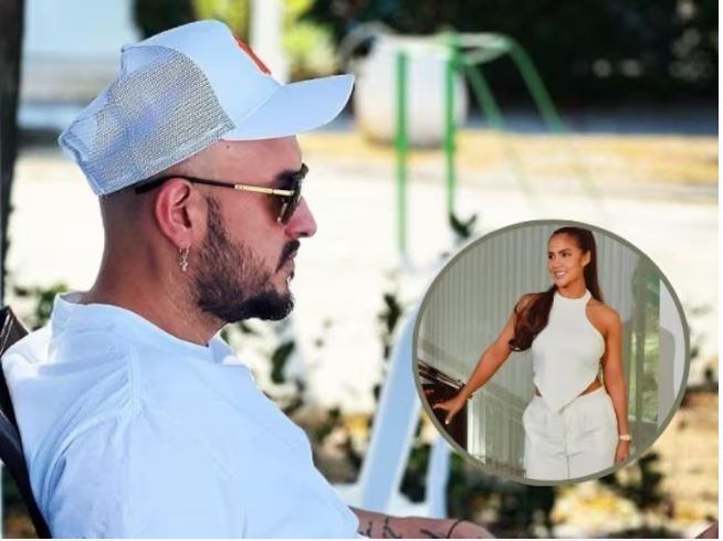 Dr. Velásquez, productor musical, y su pareja sentimental. Fotos tomadas de redes sociales