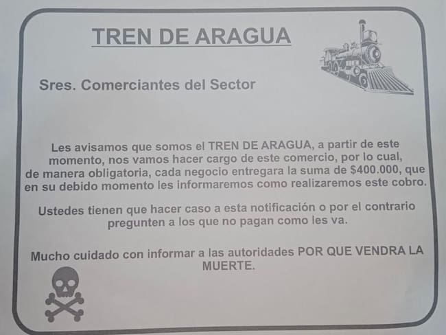 Fenalco denuncia panfletos extorsivos contra comerciantes del centro de Bogotá