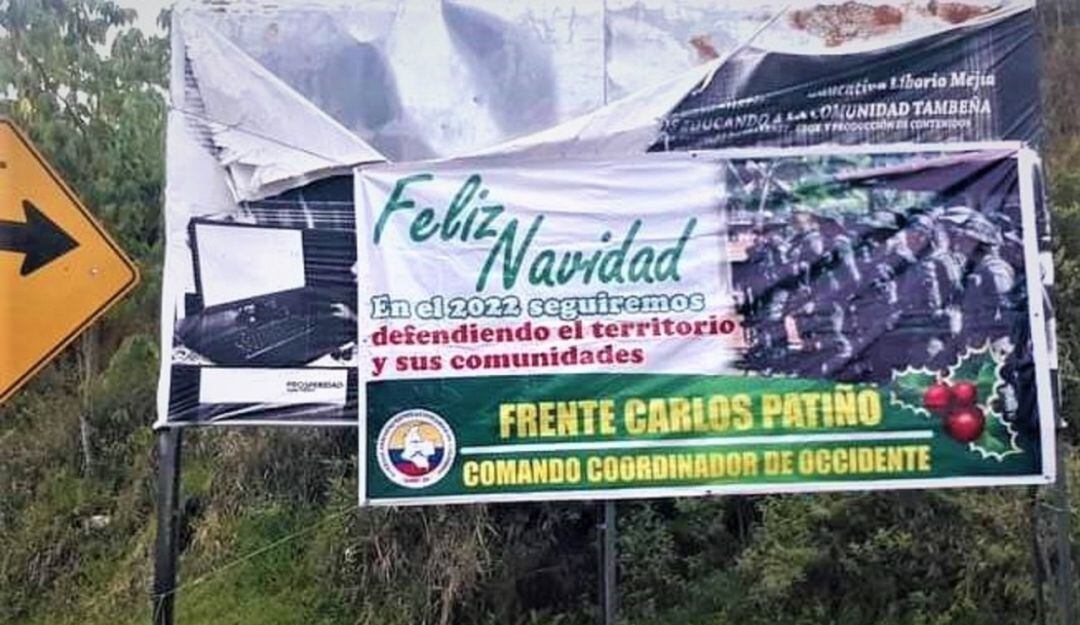 Las tropas quitaron cinco carteles instalados por la estructura Carlos Patiño.