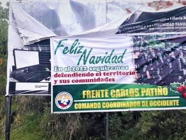 Las tropas quitaron cinco carteles instalados por la estructura Carlos Patiño.