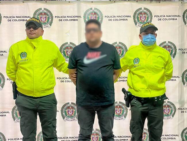 Captura de 'Mateíto'. Cortesía: Dijin de Policía.