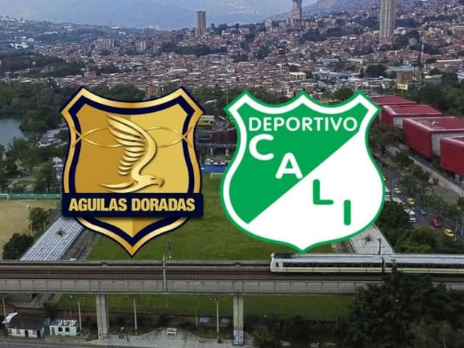 Águilas Doradas vs. Deportivo Cali / Composición: Caracol Radio