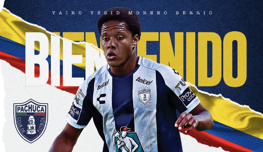 La bienvenida del Pachuca a Yairo Moreno.