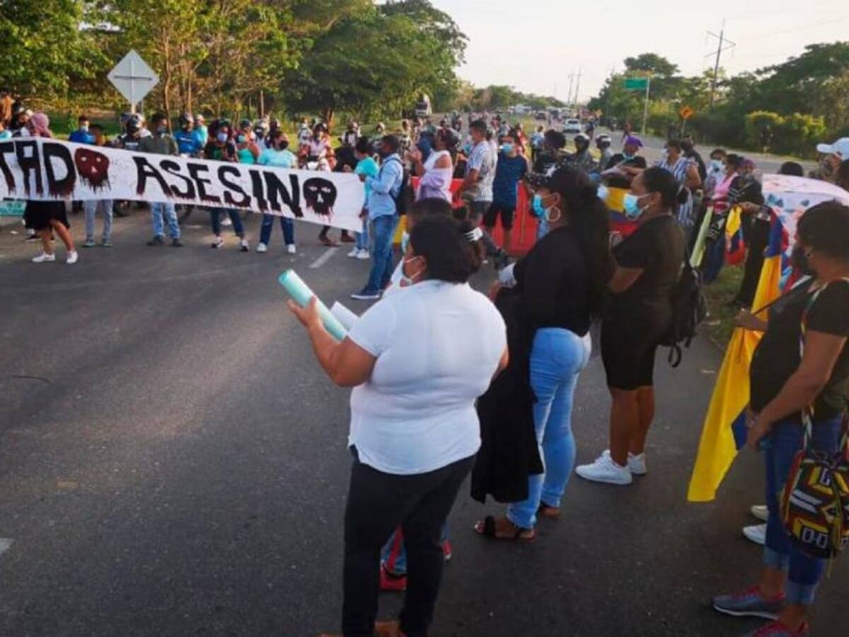 Bloqueos en La Cordialidad por 'Vigilia Feminista'