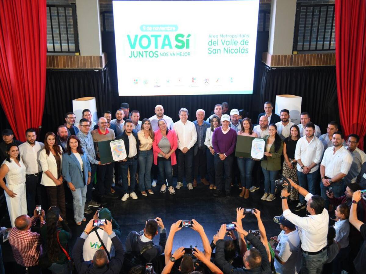 Ciudadanos del Oriente antioqueño decidirán sobre el Área Metropolitana del Valle de San Nicolás