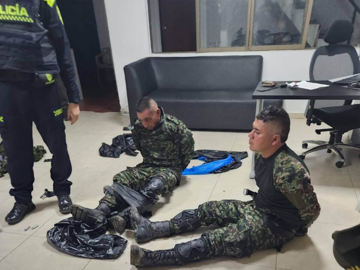 Capturan a disidentes FARC en el Huila que vestían prendas del Ejército Nacional