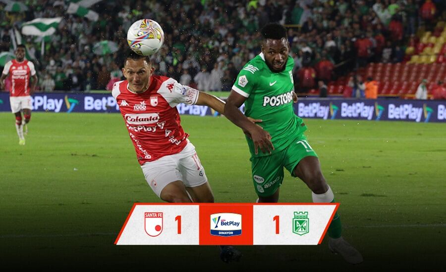 Santa Fe y Nacional se pusieron al día en el campeonato colombiano / @SantaFe.