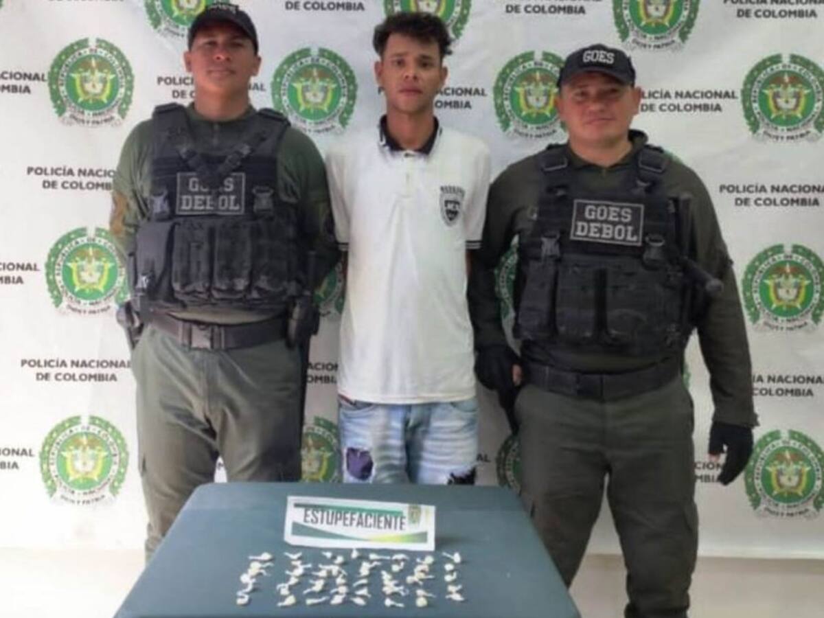 La policía capturó en Magangué a un presunto expendedor de drogas