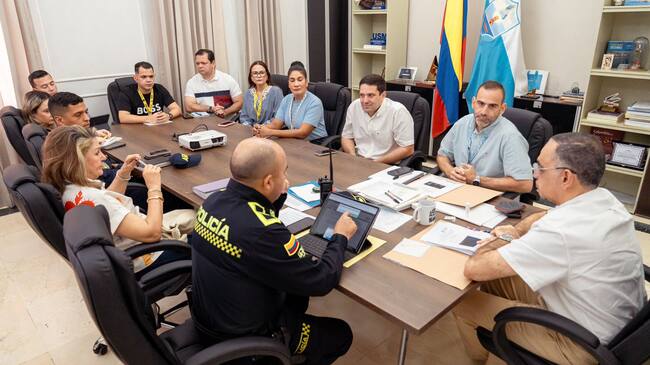 Autoridades analizaron la seguridad de Santa Marta. FOTO: X Alcaldía de Santa Marta