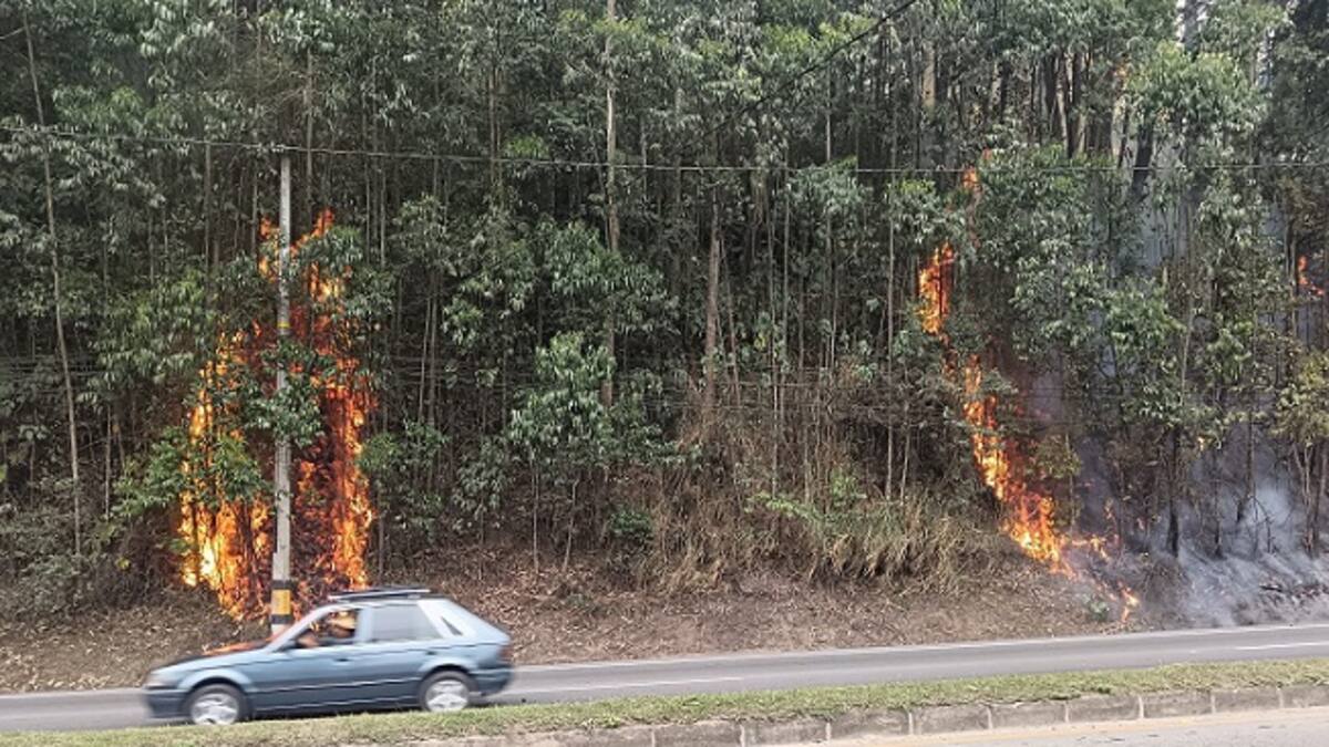 Un corto circuito de cables de alta tensión habría generado incendio en La Estrella